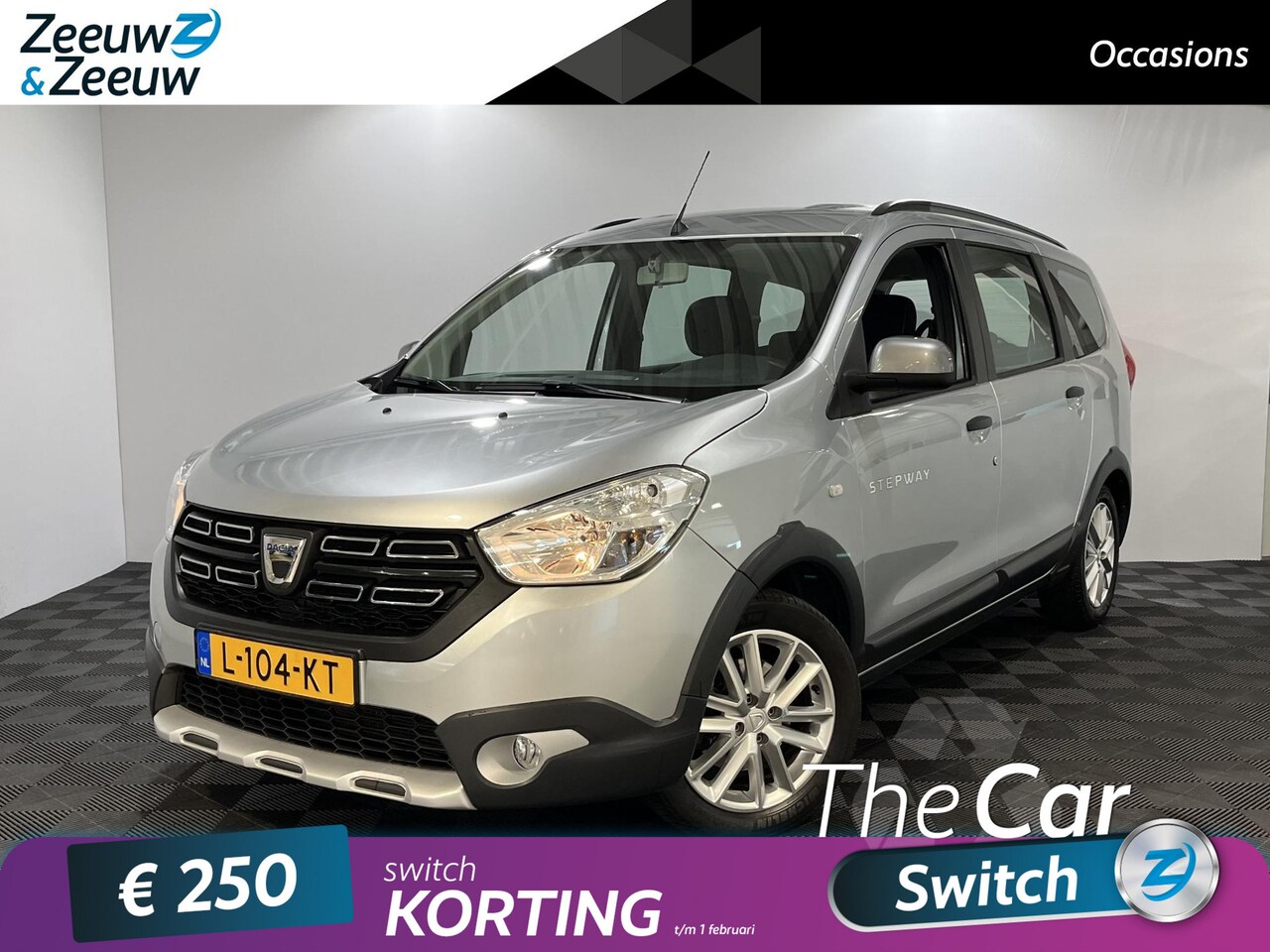 Dacia Lodgy - 1.3 - 130PK TCe Stepway 5p | 1e eigenaar | Trekhaak (1400KG) | Navi | Airco | Camera | Cru - AutoWereld.nl