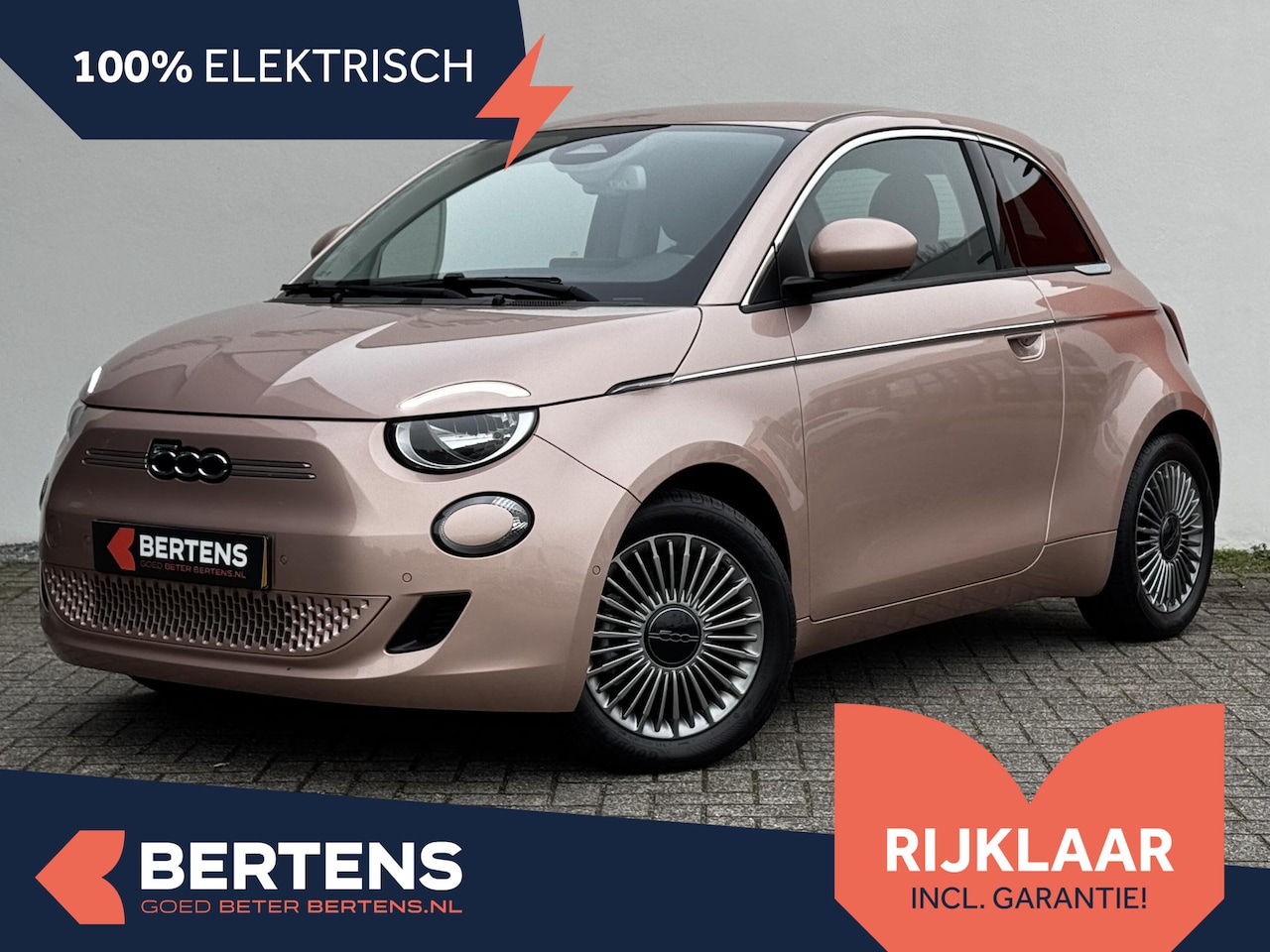 Fiat 500 - 3+1 42 kWh | Stoelverwarming | Parkeercamera | Prijs is rijklaar - AutoWereld.nl