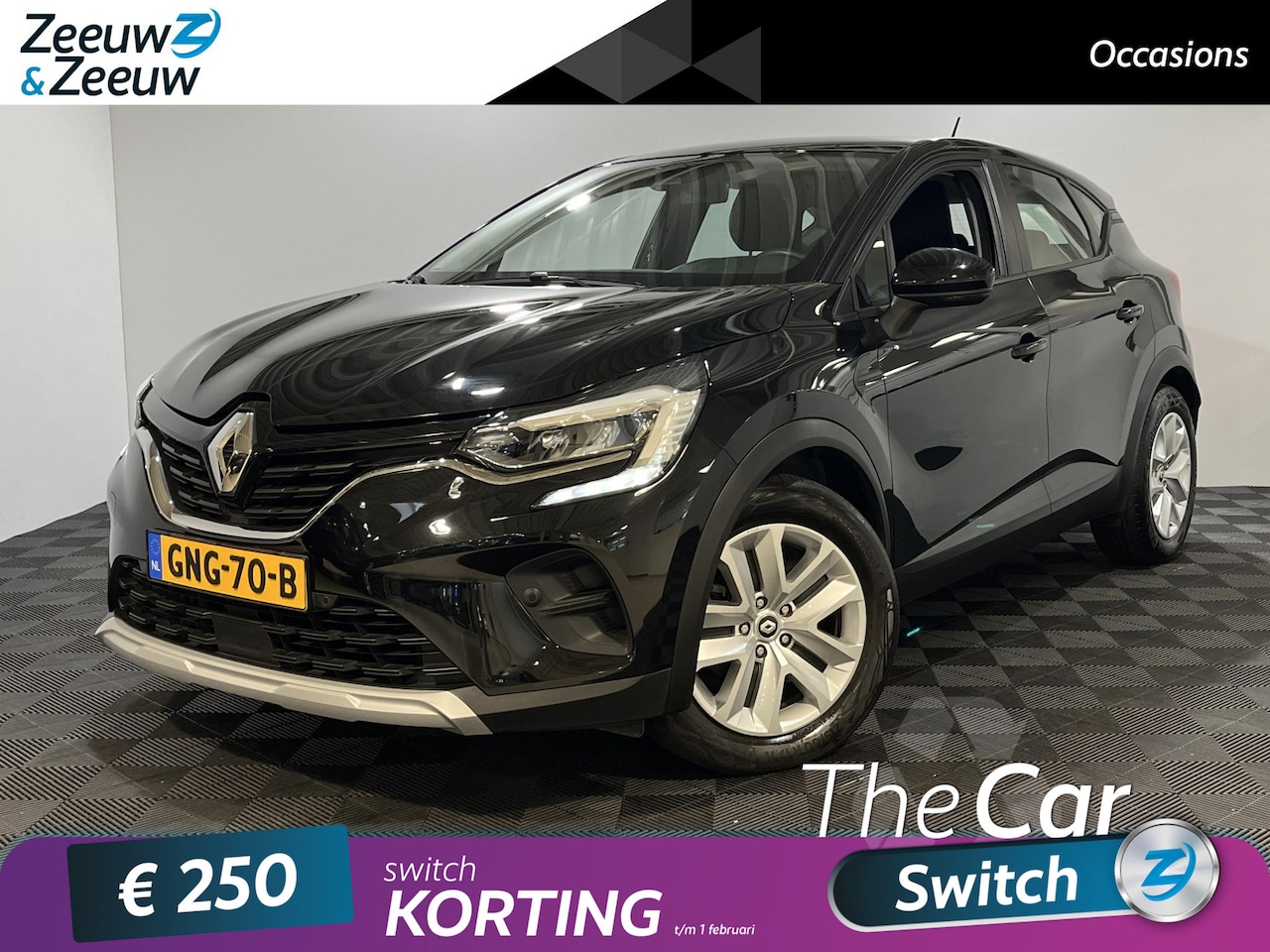 Renault Captur - 1.6 -145PK E-Tech Hybrid Business Zen Automaat | Navi | Camera | Parkeersensoren | Cruise - AutoWereld.nl