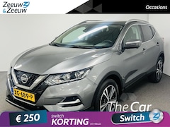 Nissan Qashqai - 1.2 N-Connecta Navi airco camera parkeersensoren panoramadak lm velgen cruise controle key