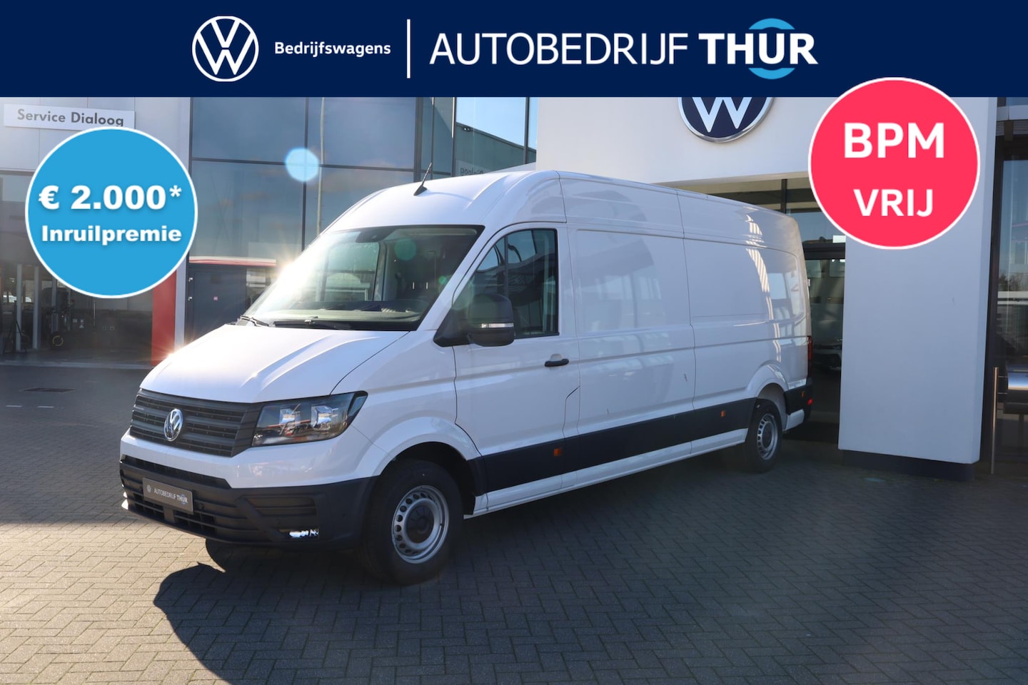 Volkswagen Crafter - 35 2.0 TDI L4H3 Highline 35 2.0 TDI L4H3 Highline 140PK / 103kW, Alarm, cruise control, bijrijdersbank, DAB+, full - AutoWereld.nl