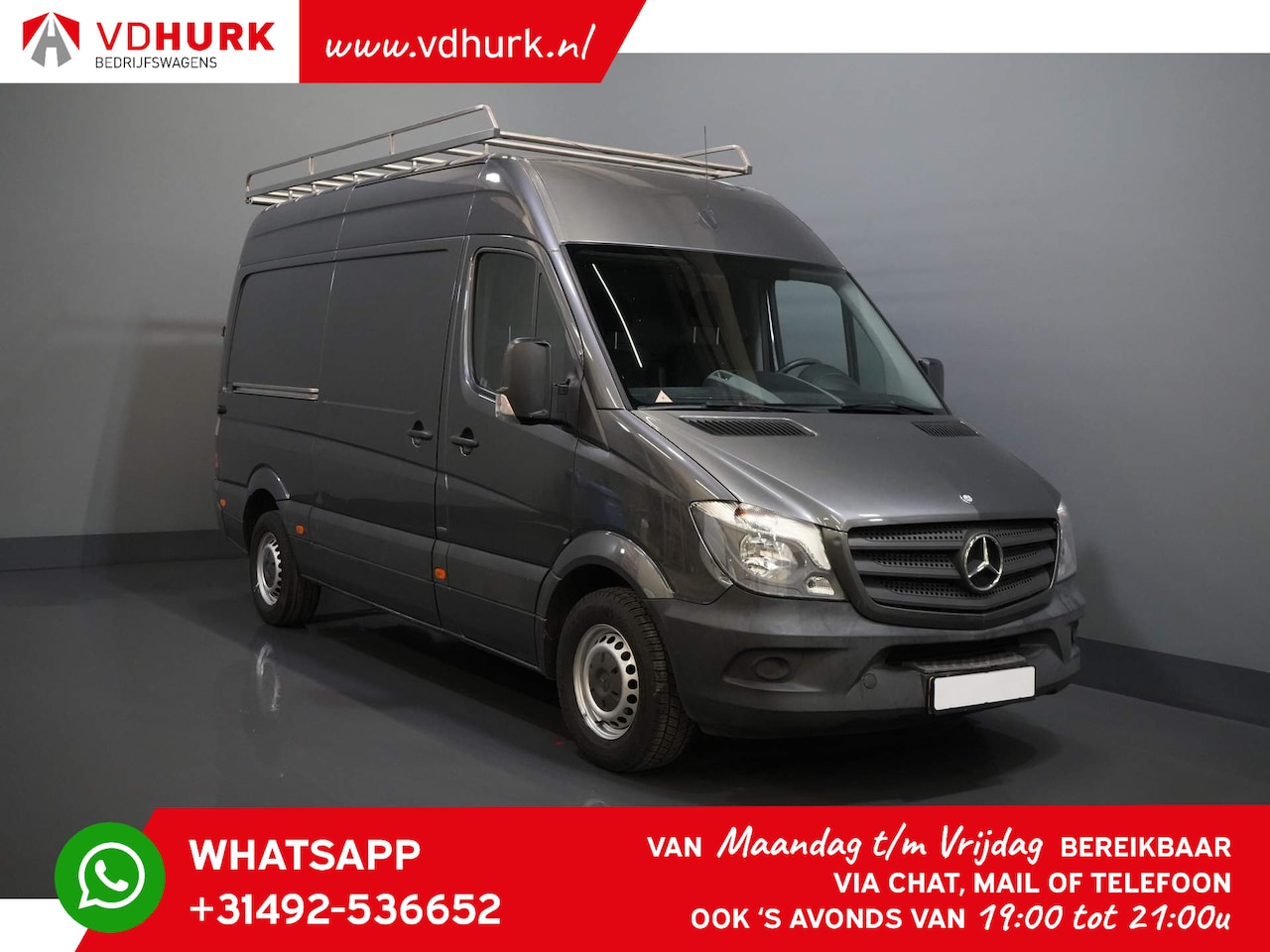 Mercedes-Benz Sprinter - 313 2.2 CDI 270Gr.Deuren/ Imperiaal+ladder/ Camera/ Navi/ Cruise/ Airco/ Trekhaak - AutoWereld.nl