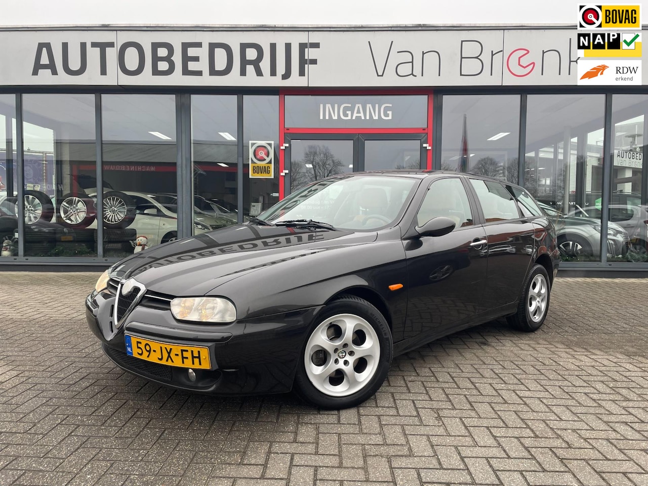 Alfa Romeo 156 Sportwagon - 2.0 JTS Distinctive | Elek. ramen | Leder | BOSE - AutoWereld.nl