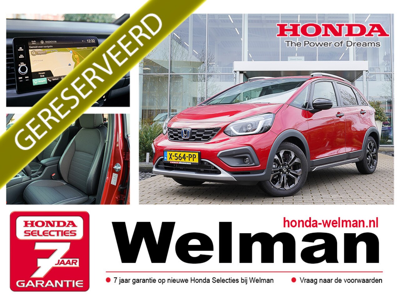 Honda Jazz - 1.5i e:HEV ADVANCE CROSSTAR - HYBRID - AUTOMAAT - CAMERA - AutoWereld.nl