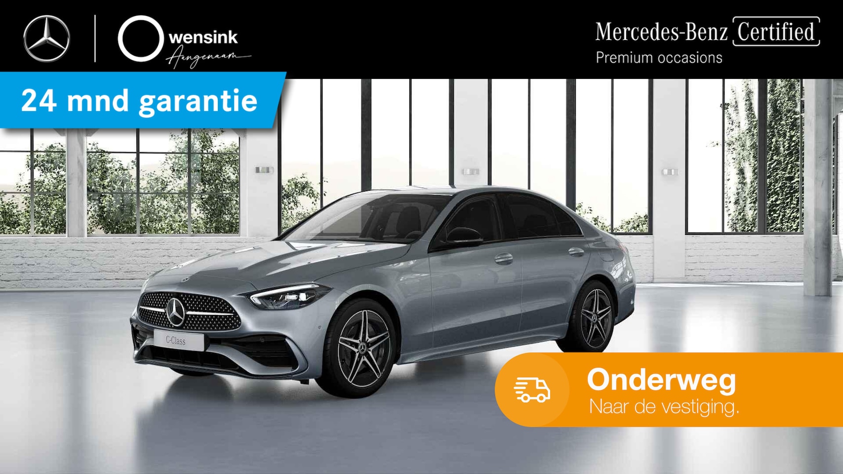 Mercedes-Benz C-klasse - 300 e AMG Line | Night pakket | Trekhaak | Spoiler | Winter pakket | - AutoWereld.nl