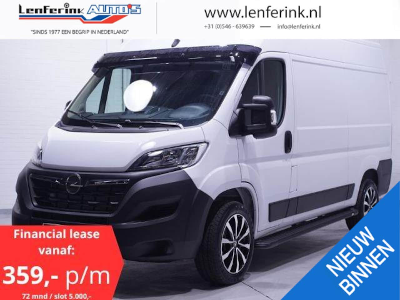 Opel Movano - 2.2D 140 pk L2H2 Black&White Edition Navi Camera, 18" LMV, Treeplanken, Airco ECC, Nieuw, - AutoWereld.nl