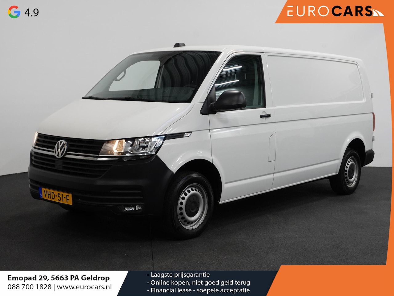 Volkswagen Transporter - 150pk Automaat L2H1 Executive Navigatie Airco Cruise control Parkeersensoren Euro6 - AutoWereld.nl