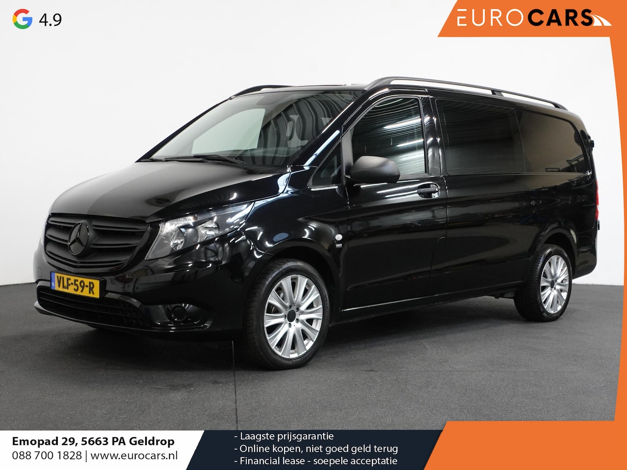 Mercedes-Benz Vito - 114 CDI Lang Dubbele Cabine Automaat Airco App-connect Bluetooth Cruise Trekhaak - AutoWereld.nl