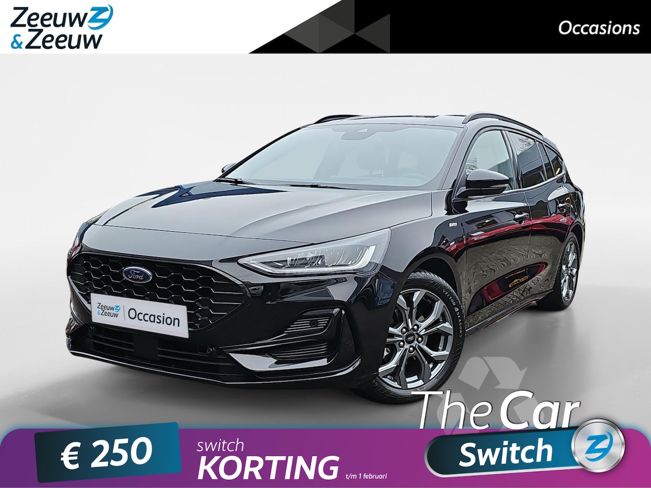 Ford Focus Wagon - 1.0 EcoBoost Hybrid ST Line X automaat | Elektrische trekhaak | Achteruitrijcamera | Winte - AutoWereld.nl