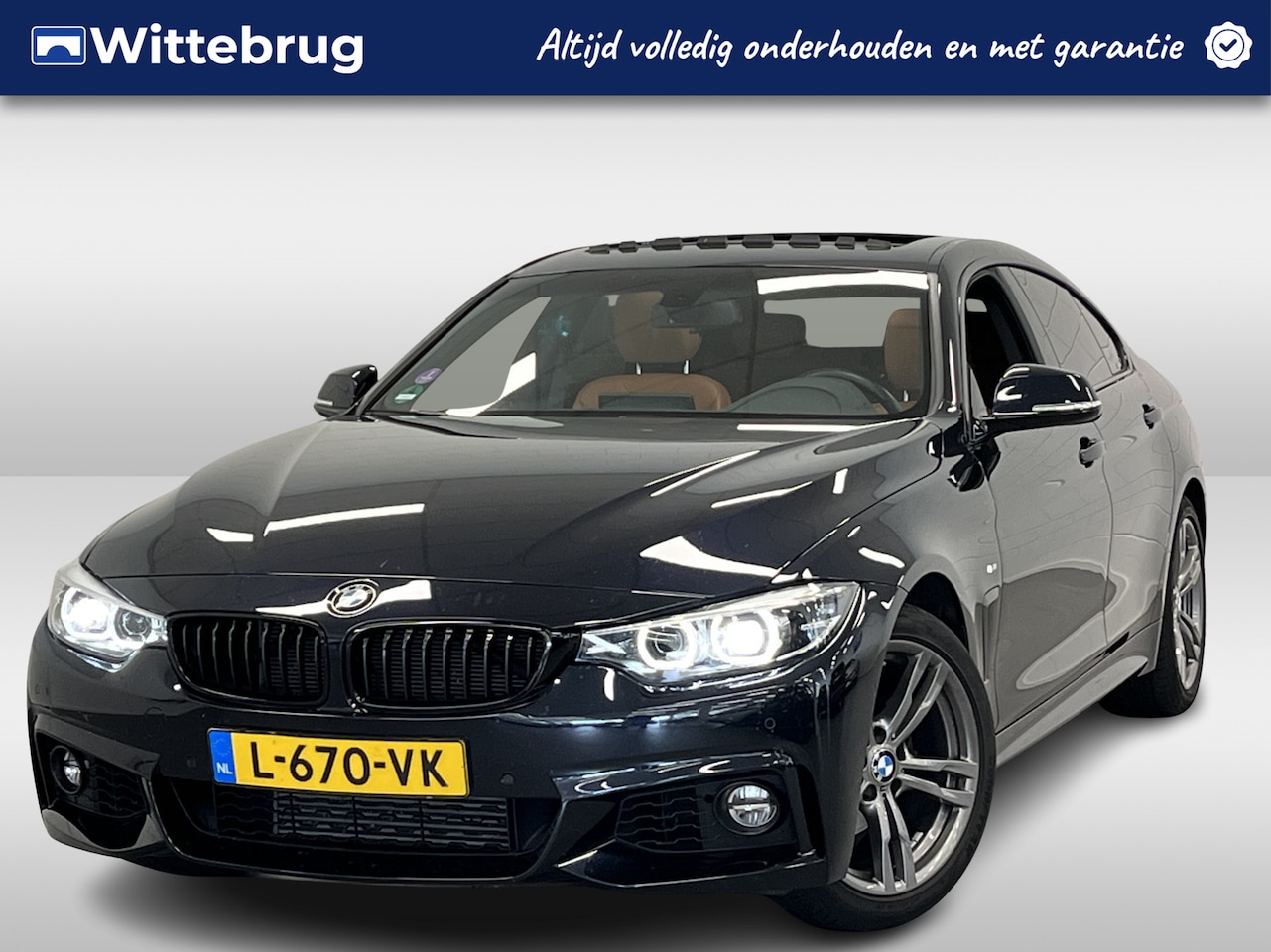 BMW 4-serie Gran Coupé - 418i Executive Edition Automaat | Lederen bekleding | Open Dak | Dealer onderhouden - AutoWereld.nl