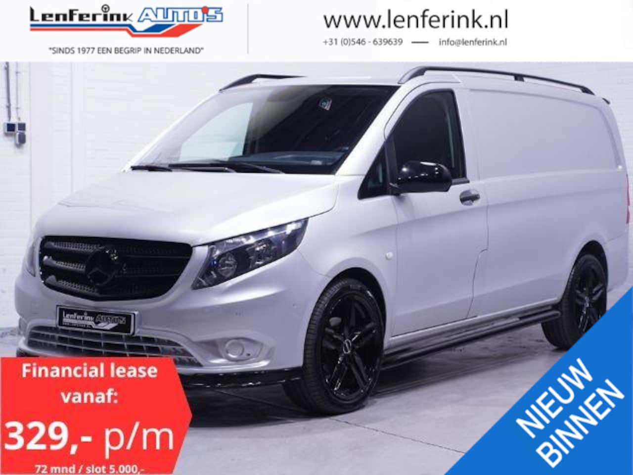 Mercedes-Benz Vito - 114 CDI 136 pk Lang Automaat Silver&Black Edition Navi, Camera, 20" LMV, Spoilers V+A, Laa - AutoWereld.nl