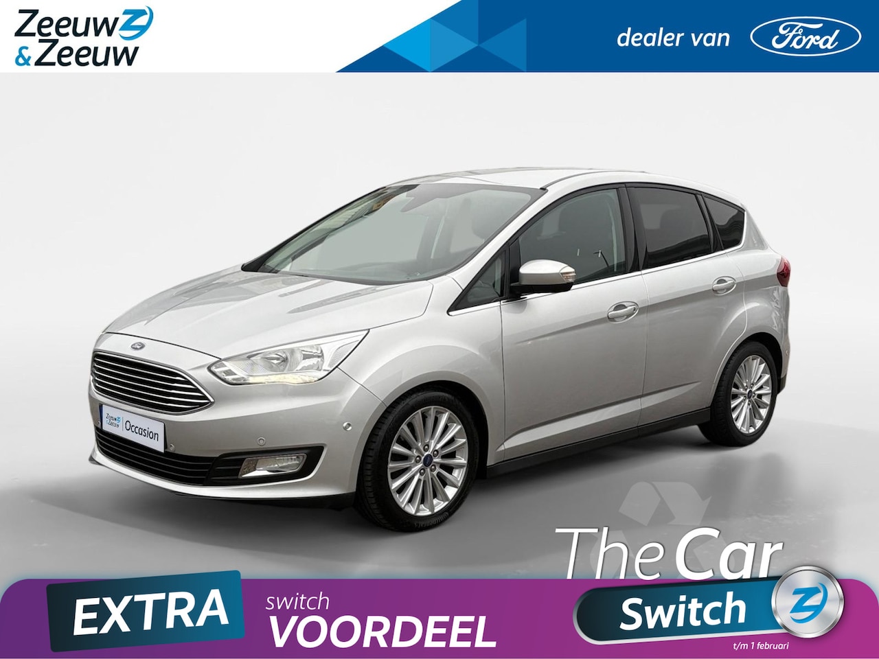 Ford C-Max - 1.5 Titanium | Trekhaak | Voorruit Verwarming | Cruise Control | Climate Control | - AutoWereld.nl