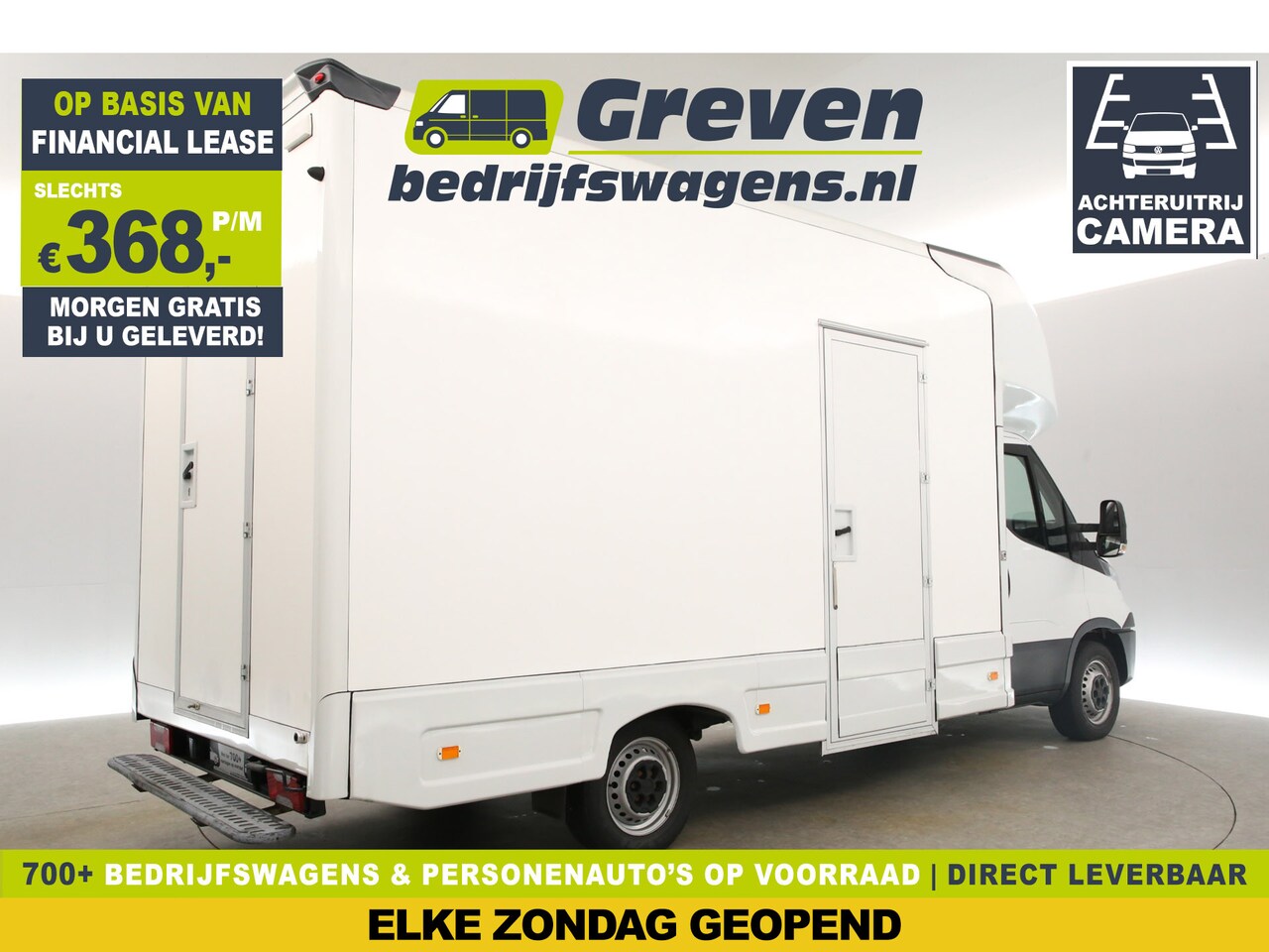 Iveco Daily - 35S14 2.3 Foodtruck Camper Verkoopwagen Bakwagen Zijdeur Inrichting Kasten Achterdeur Airc - AutoWereld.nl