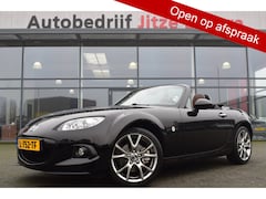 Mazda MX-5 Roadster Coupé - 1.8 Hanabi Bruin Leder | Sportstoelen | Full Map Navi | ECC | 17 Inch LMV | Hardtop