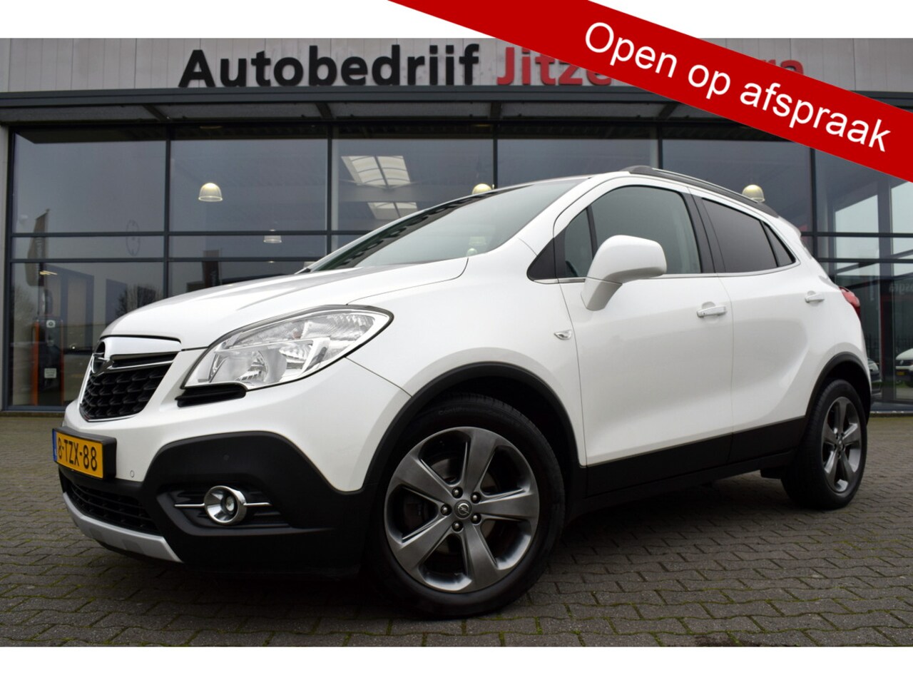 Opel Mokka - 1.4 T Cosmo Zwart Leder | Sportstoelen | Full Map Navi | Schuif/Kanteldak | Dealer Onderho - AutoWereld.nl