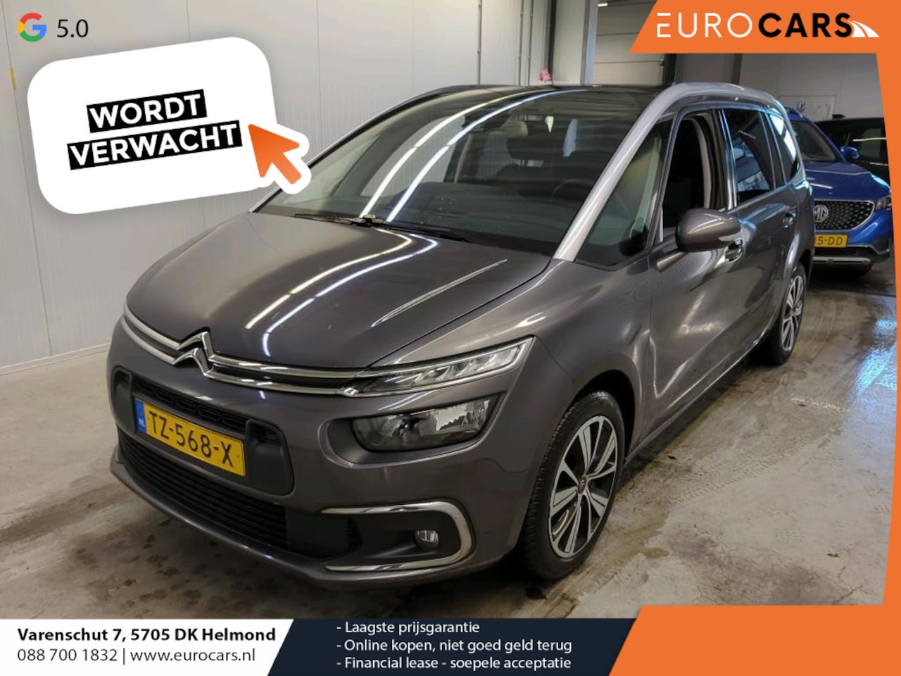 Citroën Grand C4 SpaceTourer - 1.2 PureTech Business Airco|ECC Navi Carplay PDC VA 7-Persoons Trekhaak Full LED 17" LM Ve - AutoWereld.nl