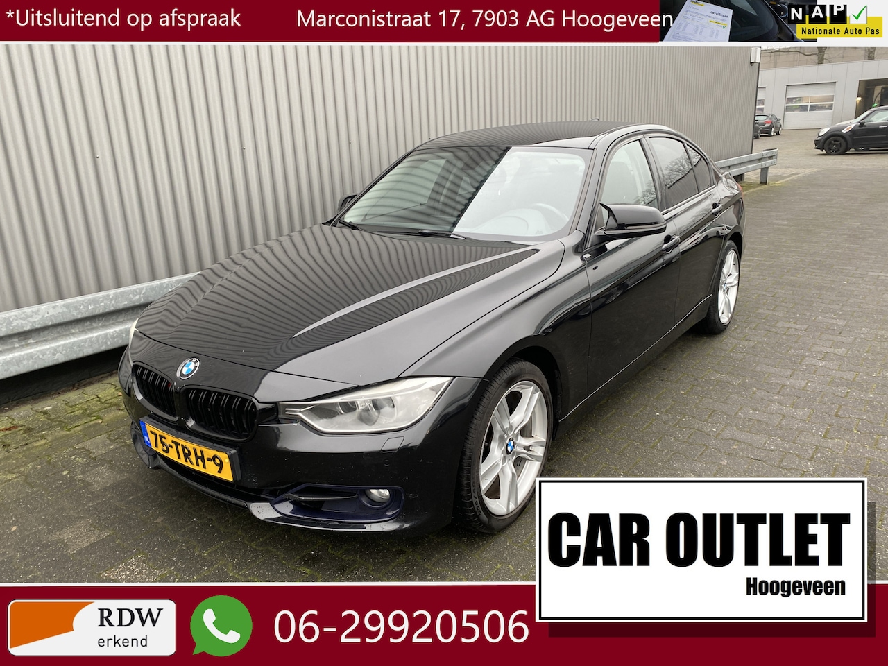 BMW 3-serie - 320i High Executive Sport Leer, Clima, Stoelvw, CC, Navi, PDC, LM, nw. APK – Inruil Mogeli - AutoWereld.nl