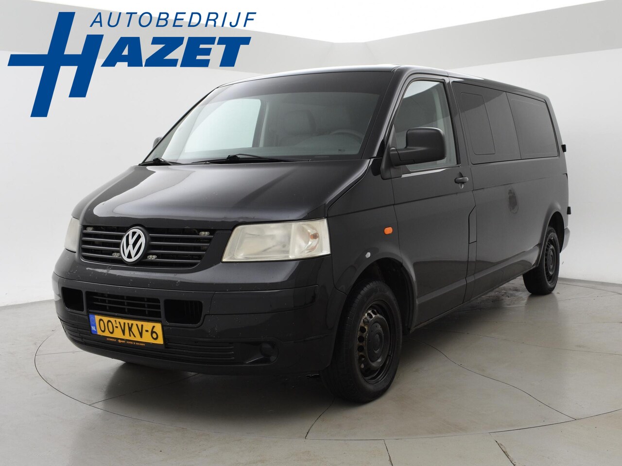 Volkswagen Transporter - 2.5 TDI 130 PK LANG 340 DUBBEL CABINE 6-PERS. + APPLE CARPLAY / TREKHAAK / AIRCO - AutoWereld.nl