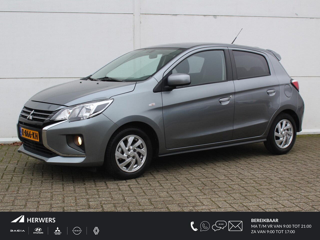 Mitsubishi Space Star - 1.2 Active / Airco / 14" Lichtmetalen Velgen / Cruise Control / DAB / Navigatie via Apple - AutoWereld.nl