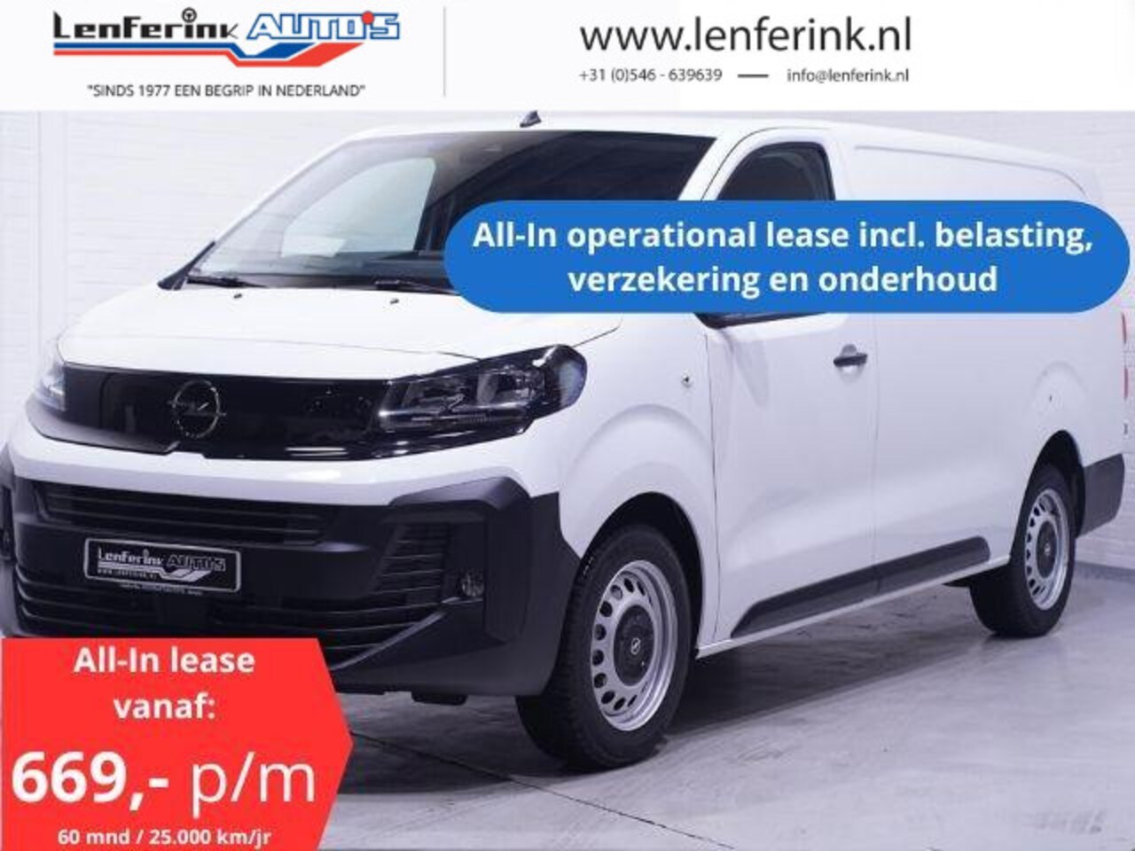 Opel Vivaro - 120 pk L3H1 All-In Lease v.a. 669,- p.mnd Navi Airco, Cruise Control, Laadruimte Pakket, N - AutoWereld.nl