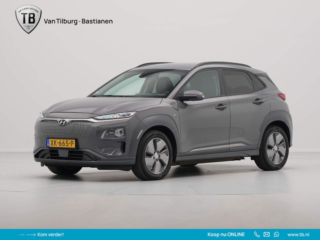 Hyundai Kona Electric - EV Premium 64 kWh Navigatie Stoelventilatie Side Assist Camera - AutoWereld.nl