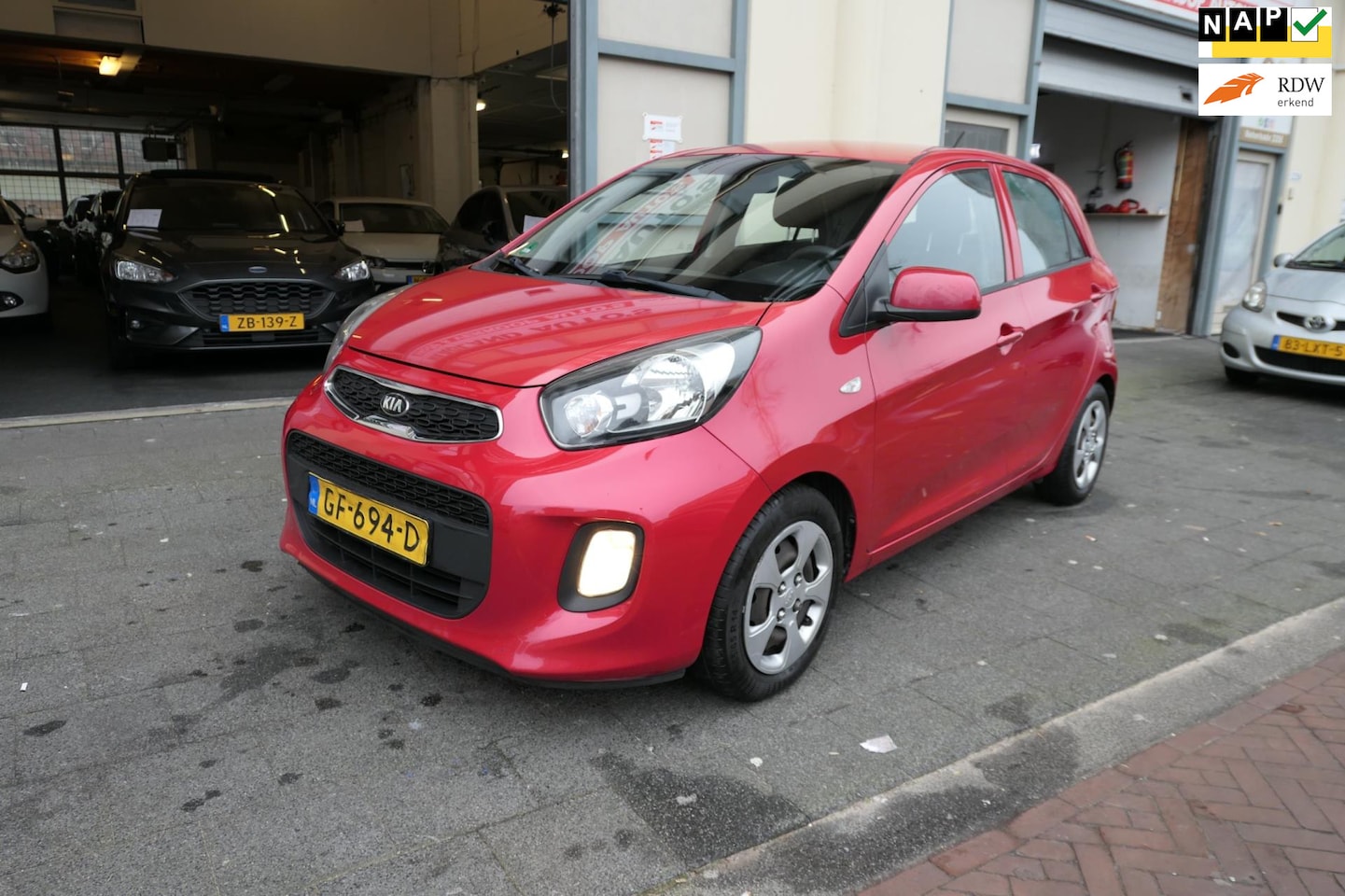 Kia Picanto - 1.0 CVVT ComfortLine Apk/Airco/5Drs/Nap/Boekjes/Cd/Usb/Aux - AutoWereld.nl