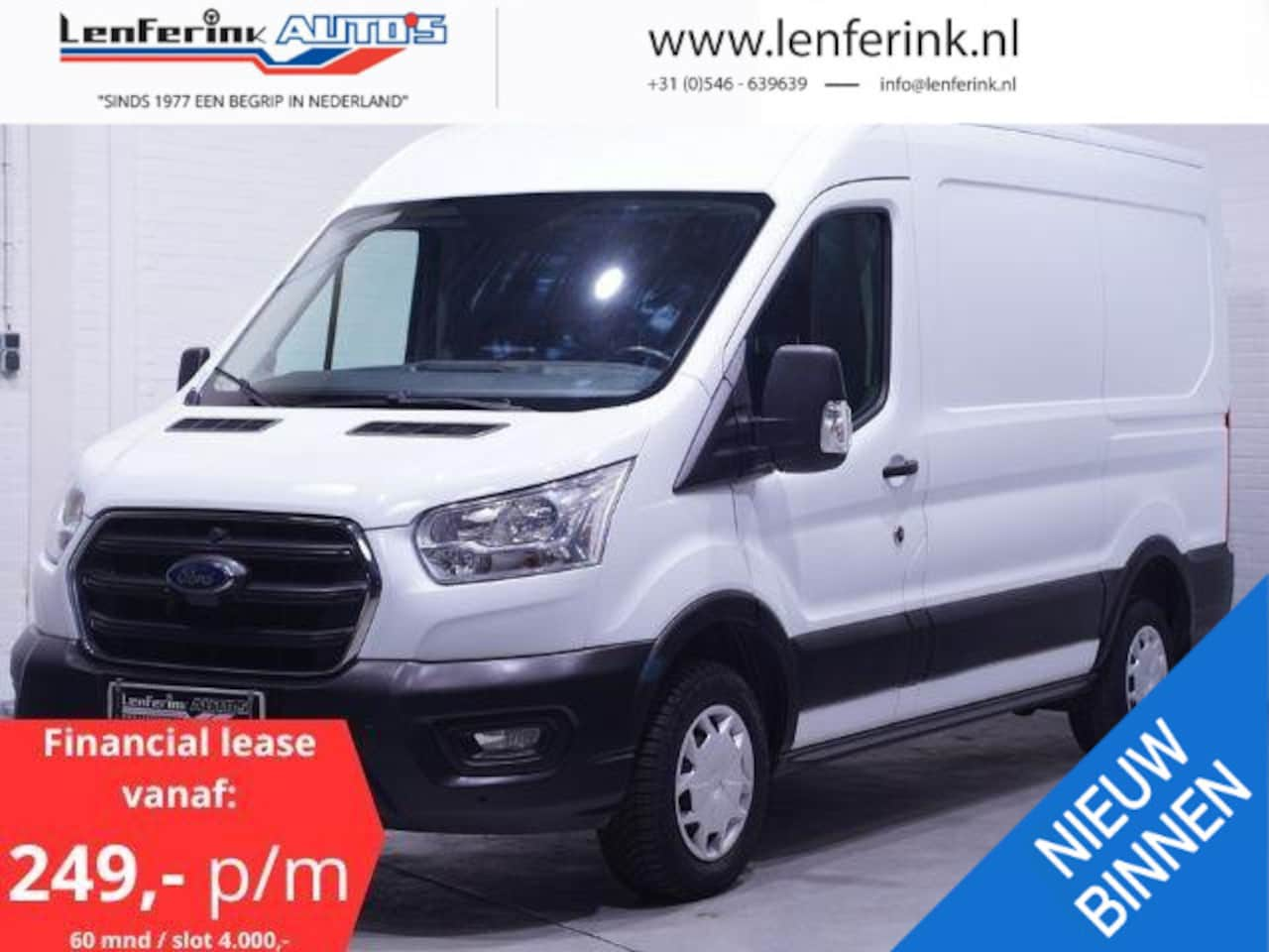 Ford Transit - 2.0 TDCI 130 pk L2H2 Trend Navi, Trekhaak Cruise Control, PDC V+A, Apple Carplay, NAP, NL - AutoWereld.nl