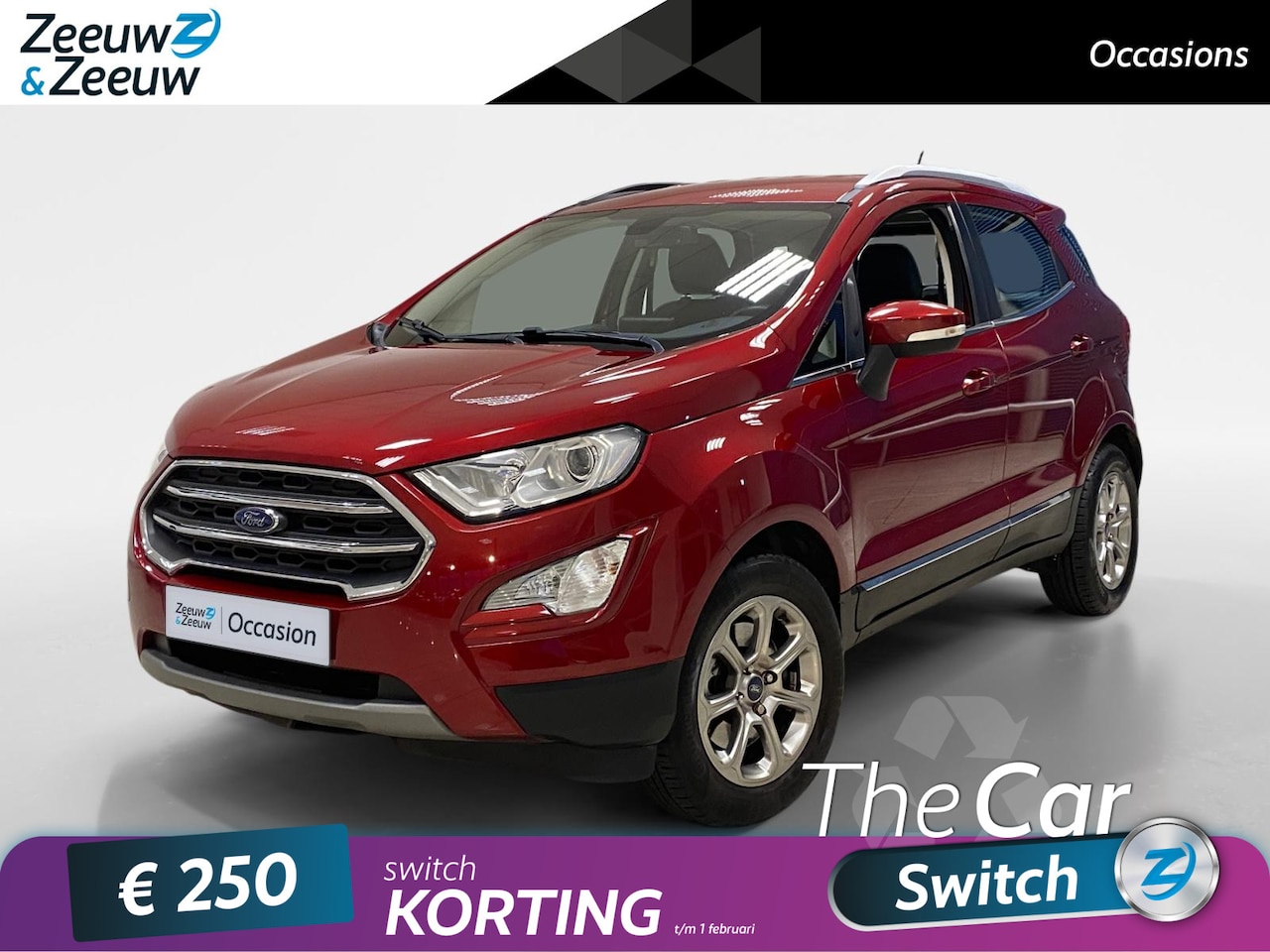 Ford EcoSport - 1.0 ECOBOOST | AUTOMAAT | TITANIUM | NAVI | CAMERA | TREKHAAK | - AutoWereld.nl