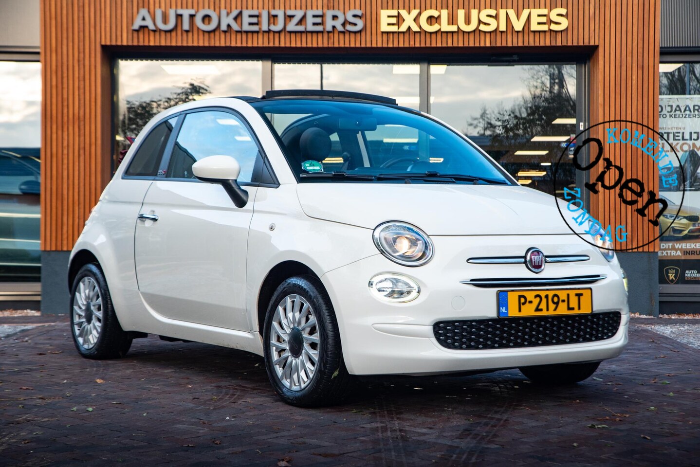 Fiat 500 - 1.0 Hybrid Launch Edition Cabrio Navi DAB+ Cruise Leer - AutoWereld.nl