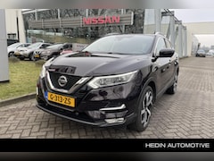 Nissan Qashqai - 1.3 DIG-T 140 Tekna 1e eig., Nav., Leer/stof, Elektr. best. stoel, Stoelverw., Panoramadak