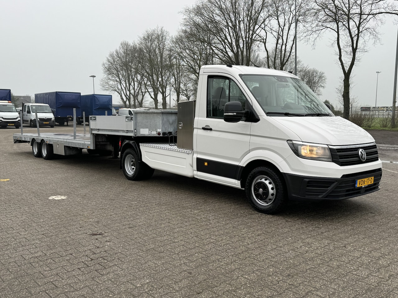 Volkswagen Crafter - 50 2.0 TDI 177pk L3 Be Combi Be oplegger Airco Cruise controle Navigatie Tacho 7000kg tota - AutoWereld.nl