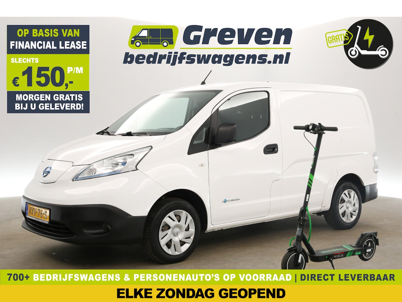 Nissan e-NV200 - Optima L1H1 | Huur-Accu | Elektrisch | Automaat Airco Camera Navigatie Bluetooth Elektrpak - AutoWereld.nl