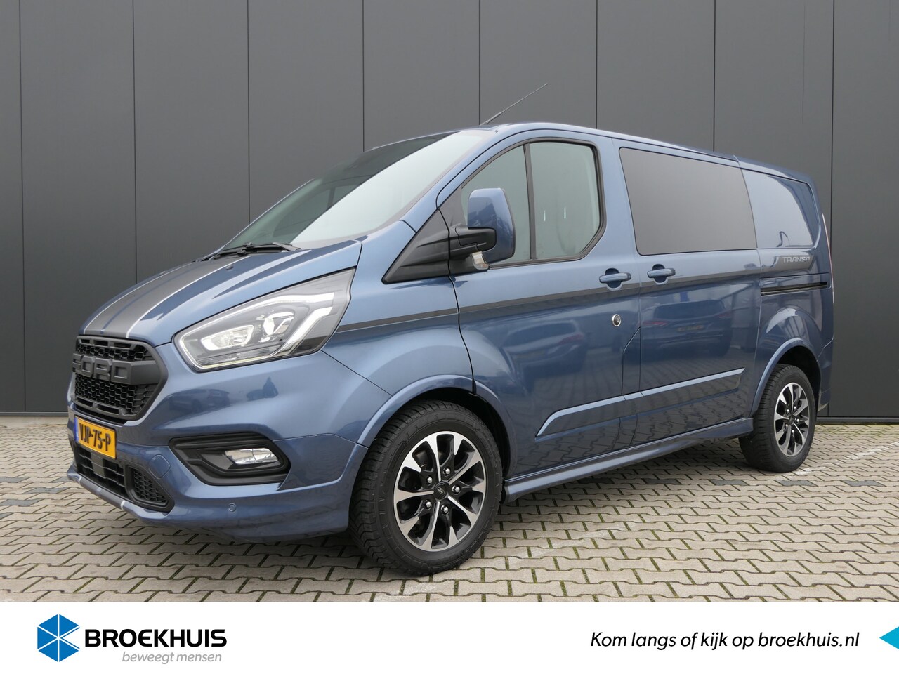 Ford Transit Custom - 320 2.0 TDCI 185pk L1H1 Sport DC | Automaat! | Dubbele cabine! | 2x Schuifdeur | Stoelverw - AutoWereld.nl