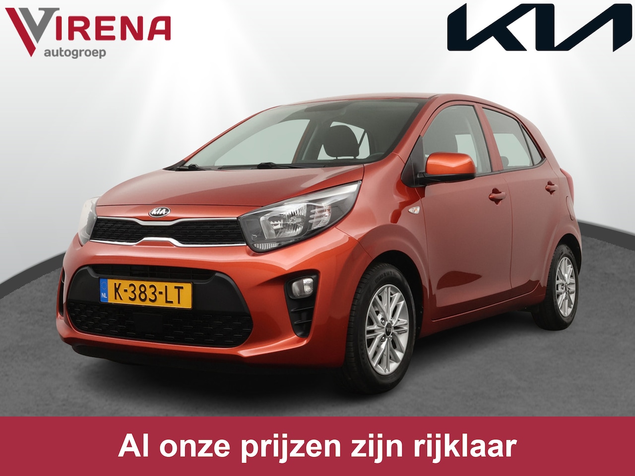 Kia Picanto - 1.0 DPi DynamicLine - Achteruitrij camera - Bluetooth - Cruise control - Apple Carplay/And - AutoWereld.nl