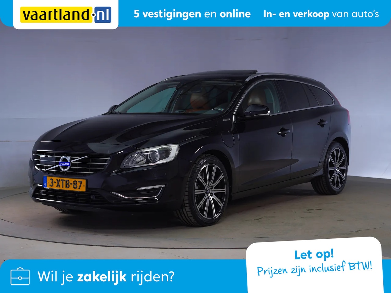 Volvo V60 - D6 AWD Plug-in Summum [ Radar Leder Xenon Schuifdak ] - AutoWereld.nl