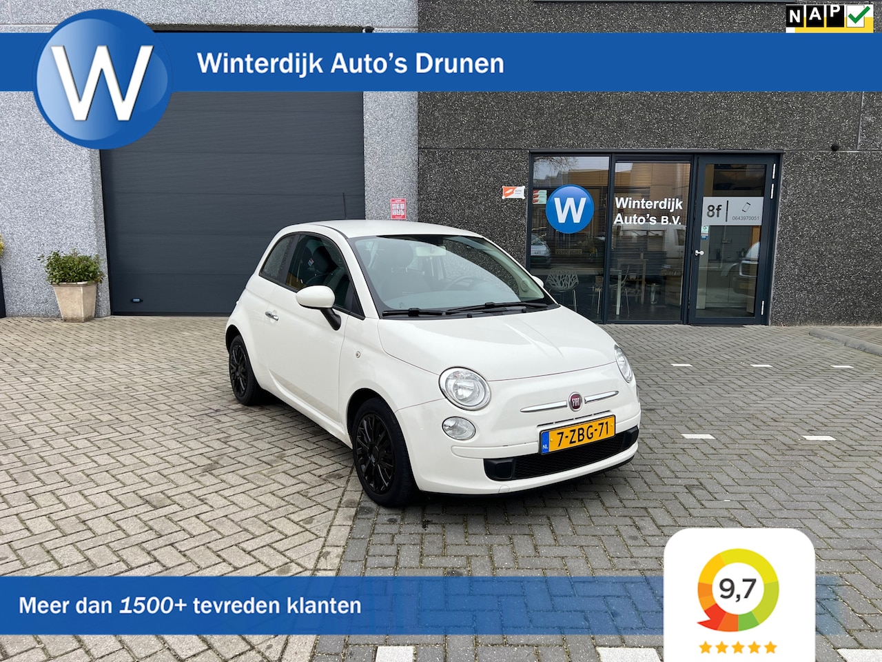 Fiat 500 - 1.0 TwinAir Pop Airco! Elektrische ramen! Nap! Wit! - AutoWereld.nl