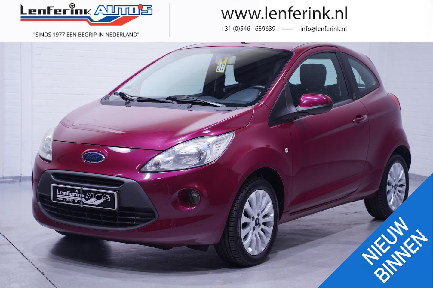 Ford Ka - 1.2 Titanium Airco Lichtmetalen velgen Centrale vergrendeling Elektrische ramen - AutoWereld.nl