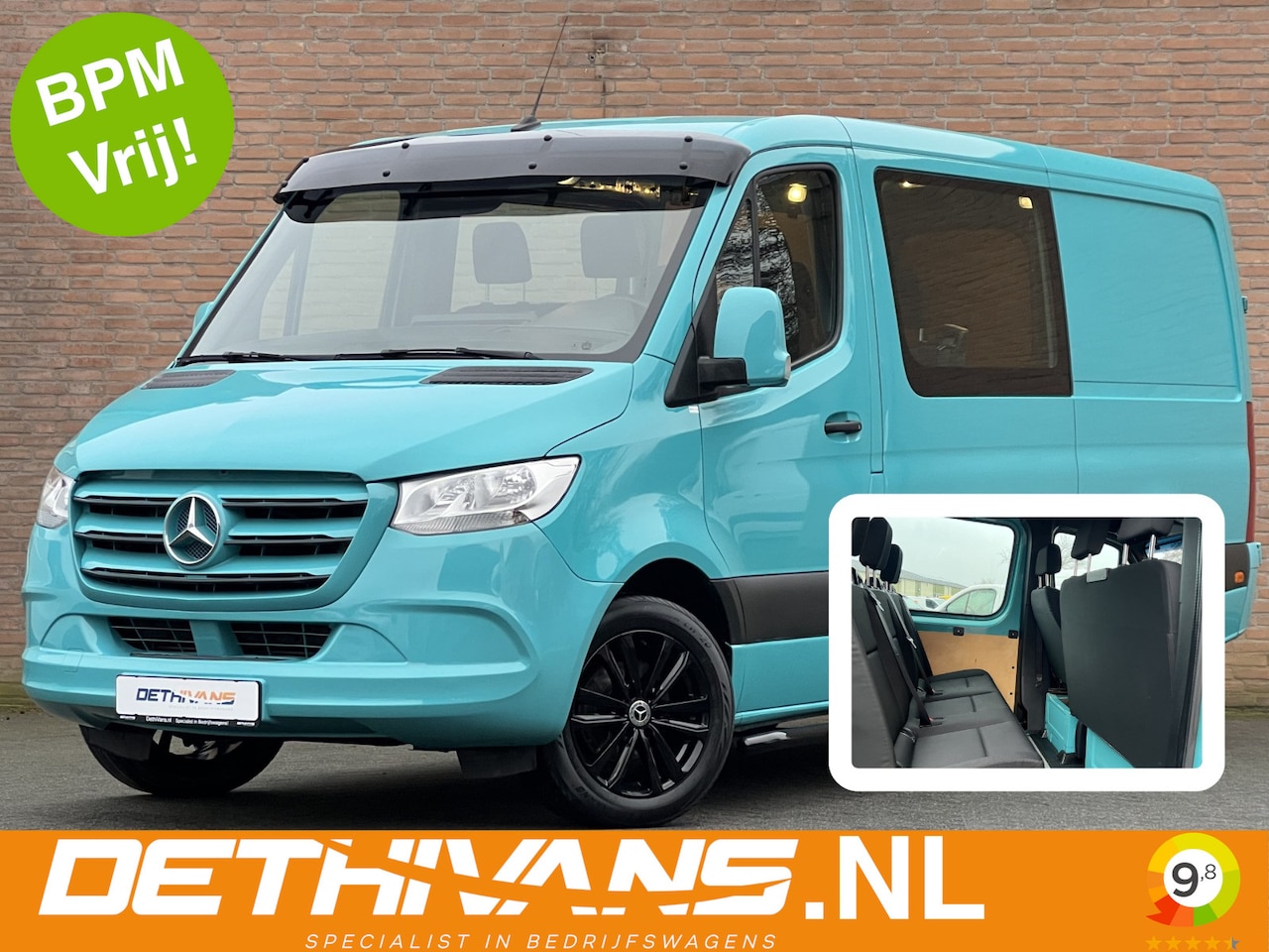 Mercedes-Benz Sprinter - 316CDI 164PK L2H1 Dubbelcabine / Trekhaak 3.500kg - AutoWereld.nl