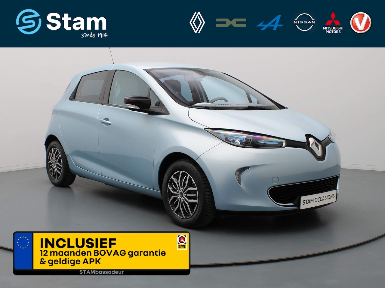 Renault Zoe - Q210 Zen Quickcharge 22 kWh HUURBATTERIJ Camera | Climate | Navi | Parksens. achter - AutoWereld.nl