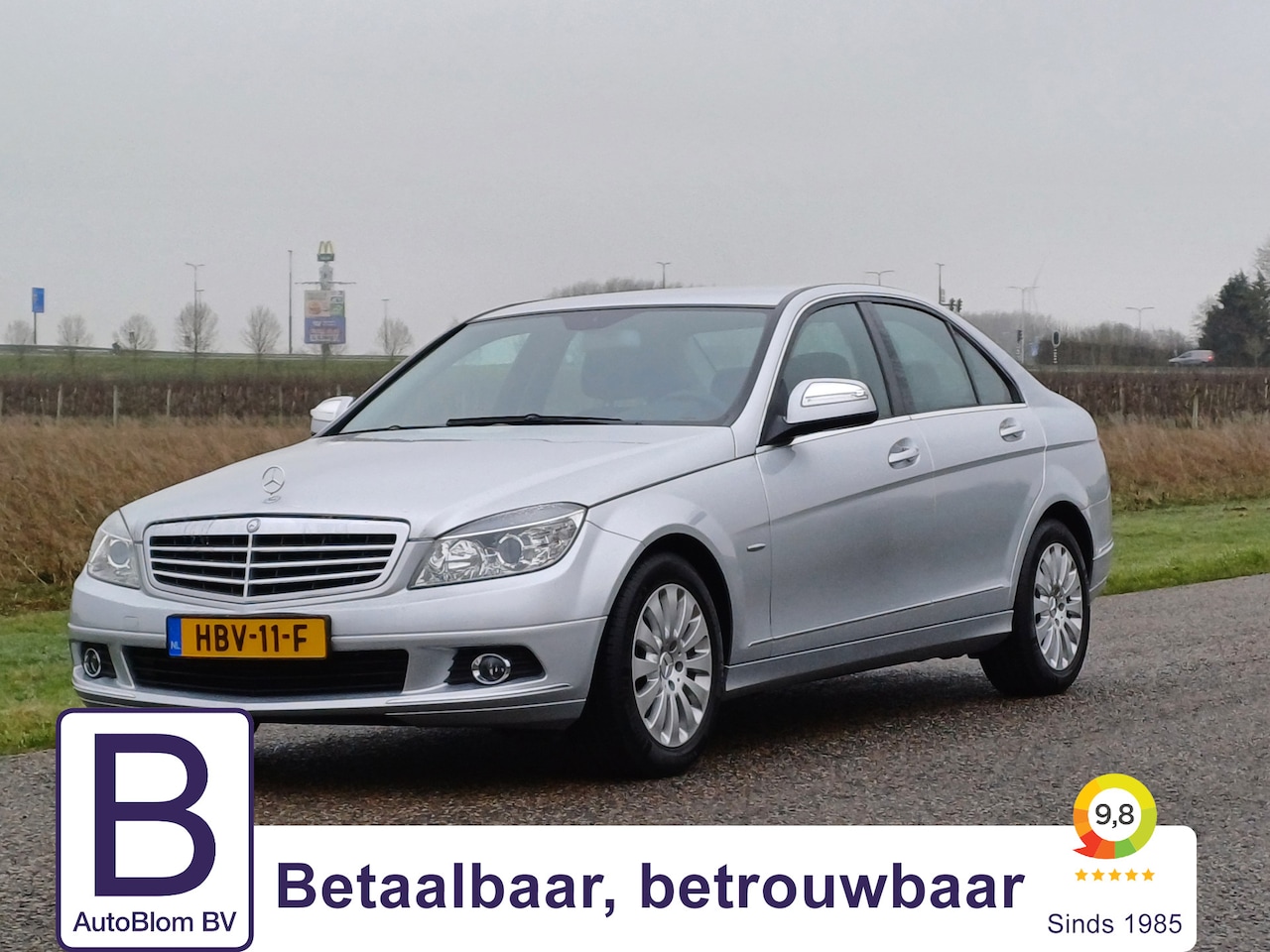 Mercedes-Benz C-klasse - 180 K Elegance /Nieuwstaat !/Top onderhoud!/Clima/Cruise/Hout/Telefoon - AutoWereld.nl