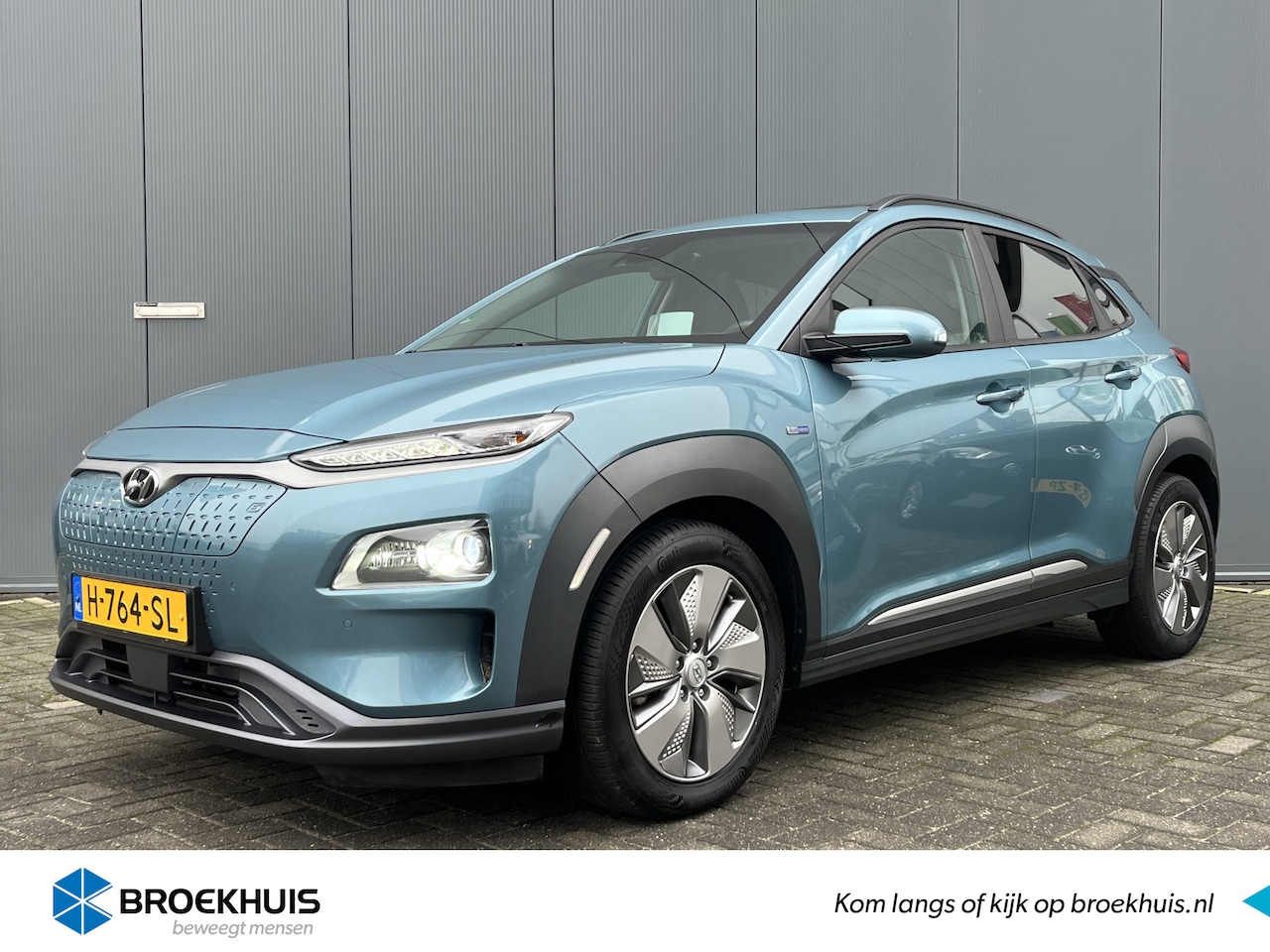 Hyundai Kona Electric - EV Premium 204pk 64 kWh | Adaptive Cruise controle | Head-up Display | Leder | Schuifdak | - AutoWereld.nl