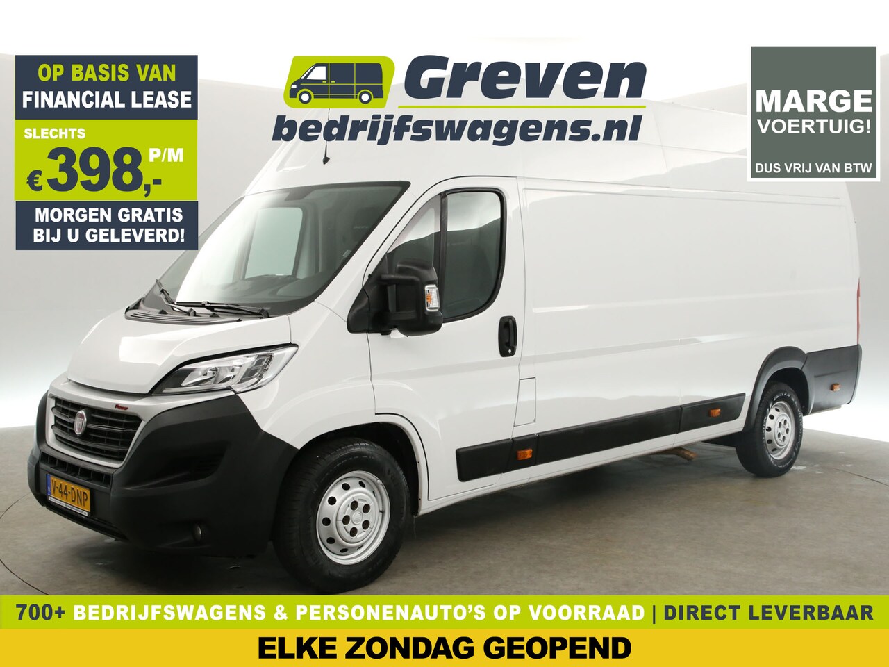 Fiat Ducato - 35H 2.3 MultiJet L4 | Marge | 177PK 3000KG Trekgew. Airco Camera Cruise Navi 3 Persoons - AutoWereld.nl