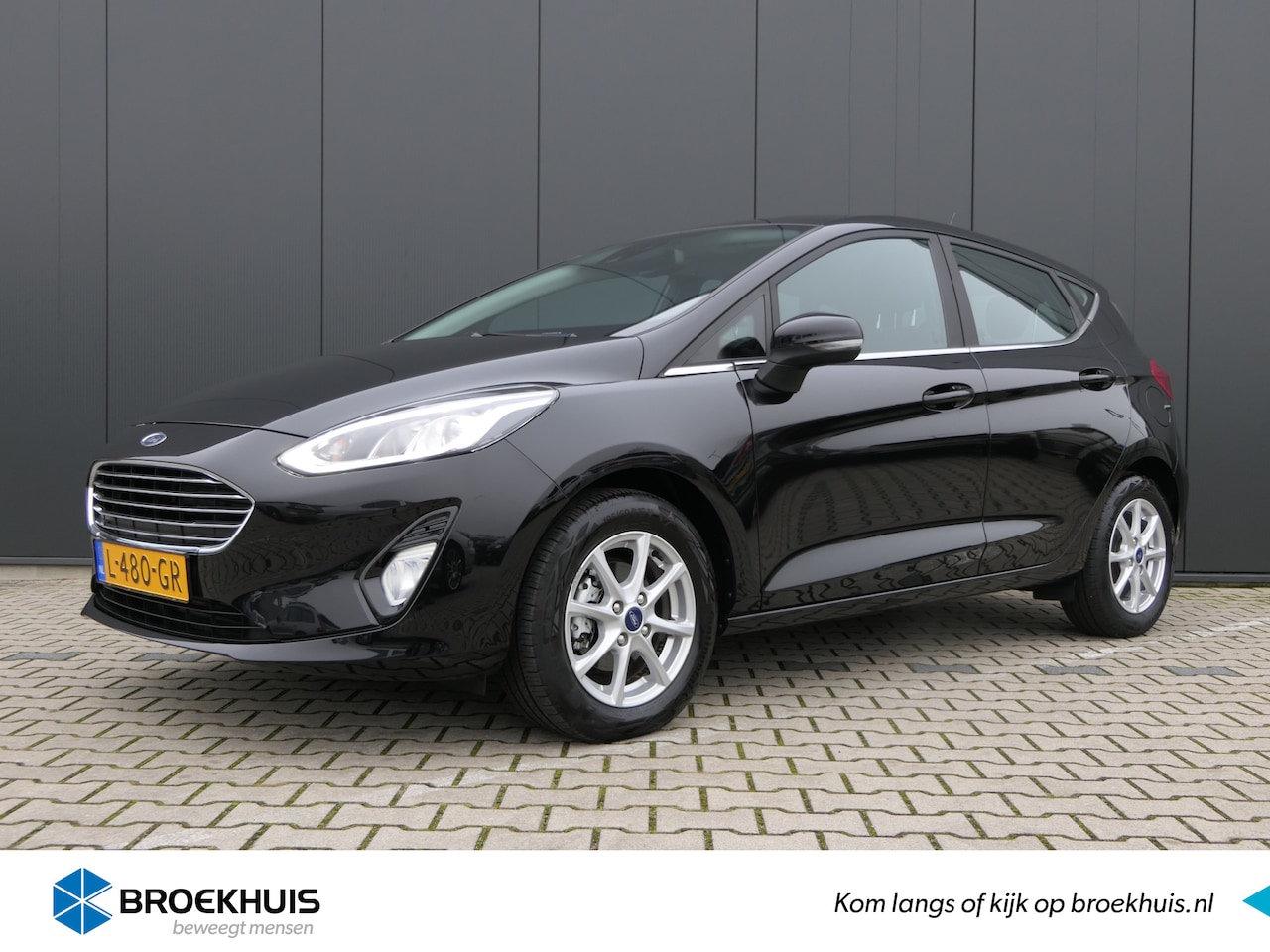 Ford Fiesta - 1.0 EcoBoost Titanium | Cruise control | Airco | Navi |Sensoren achter | Bluetooth | Apple - AutoWereld.nl