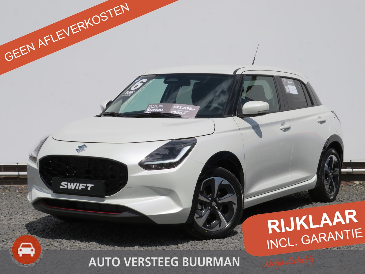 Suzuki Swift - 1.2 Style/Stijl Smart Hybrid DEMOVOORDEEL! Dodehoek Detector, Suzuki Body Kit Piano Black - AutoWereld.nl