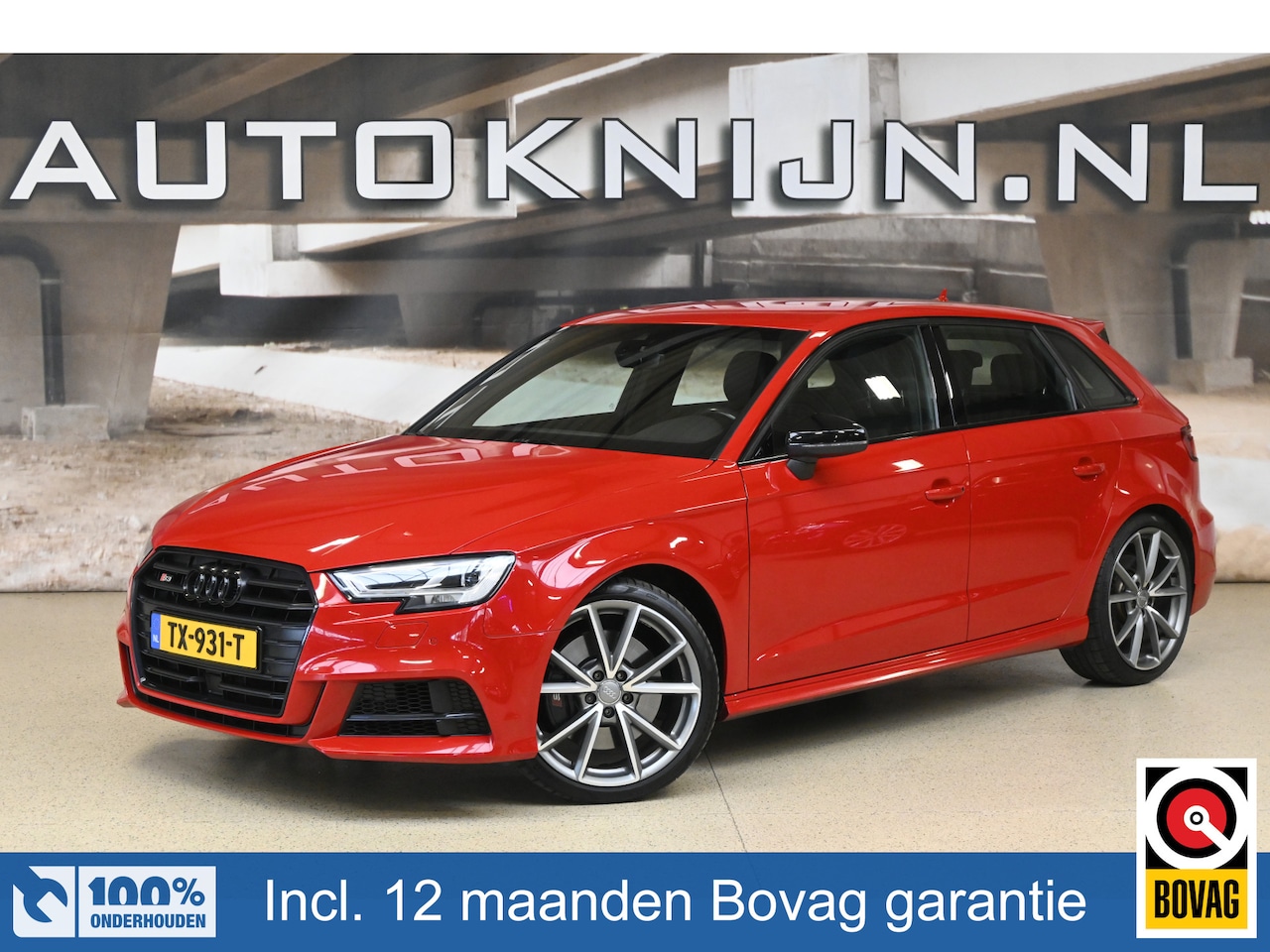 Audi A3 Sportback - 2.0 TFSI S3 quattro 310pk Pro Line Plus | Leder | Elek. sportstoelen | B&O audio | 100% (D - AutoWereld.nl