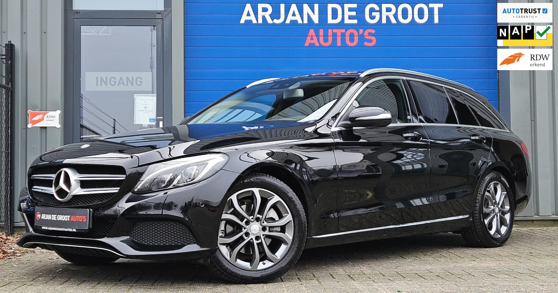 Mercedes-Benz C-klasse Estate - 180 Executive 155PK LED Navi Cruise Clima veel opties! zeer mooi - AutoWereld.nl