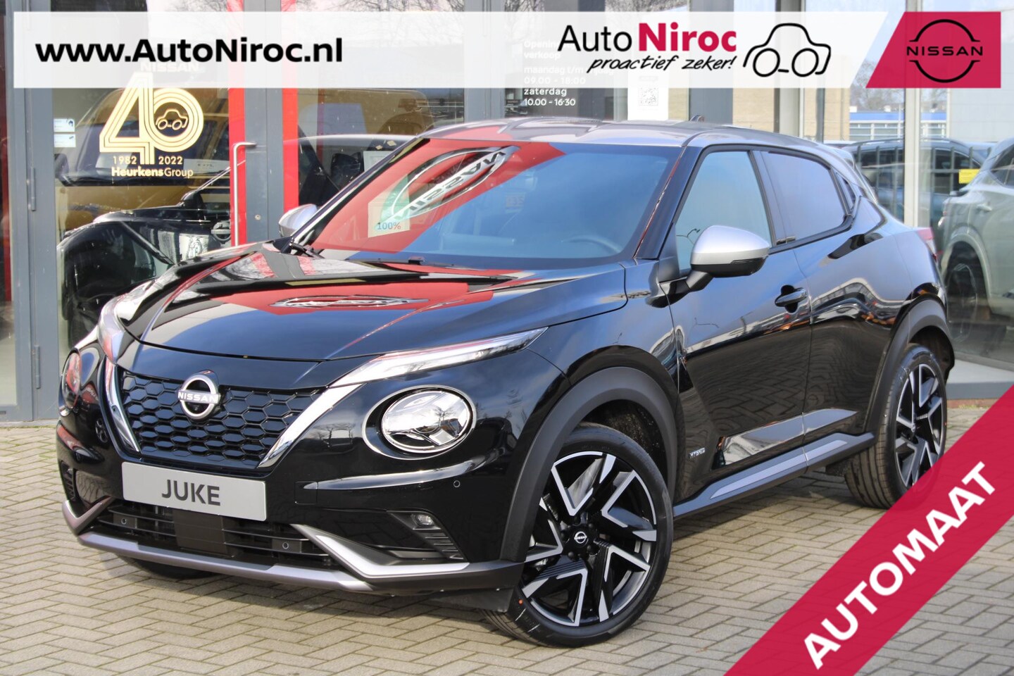 Nissan Juke - Hybrid 143 N-Design | AUTOMAAT | TWO-TONE | 360-CAMERA | COLD PACK | € 6.350,- VOORRAADKOR - AutoWereld.nl