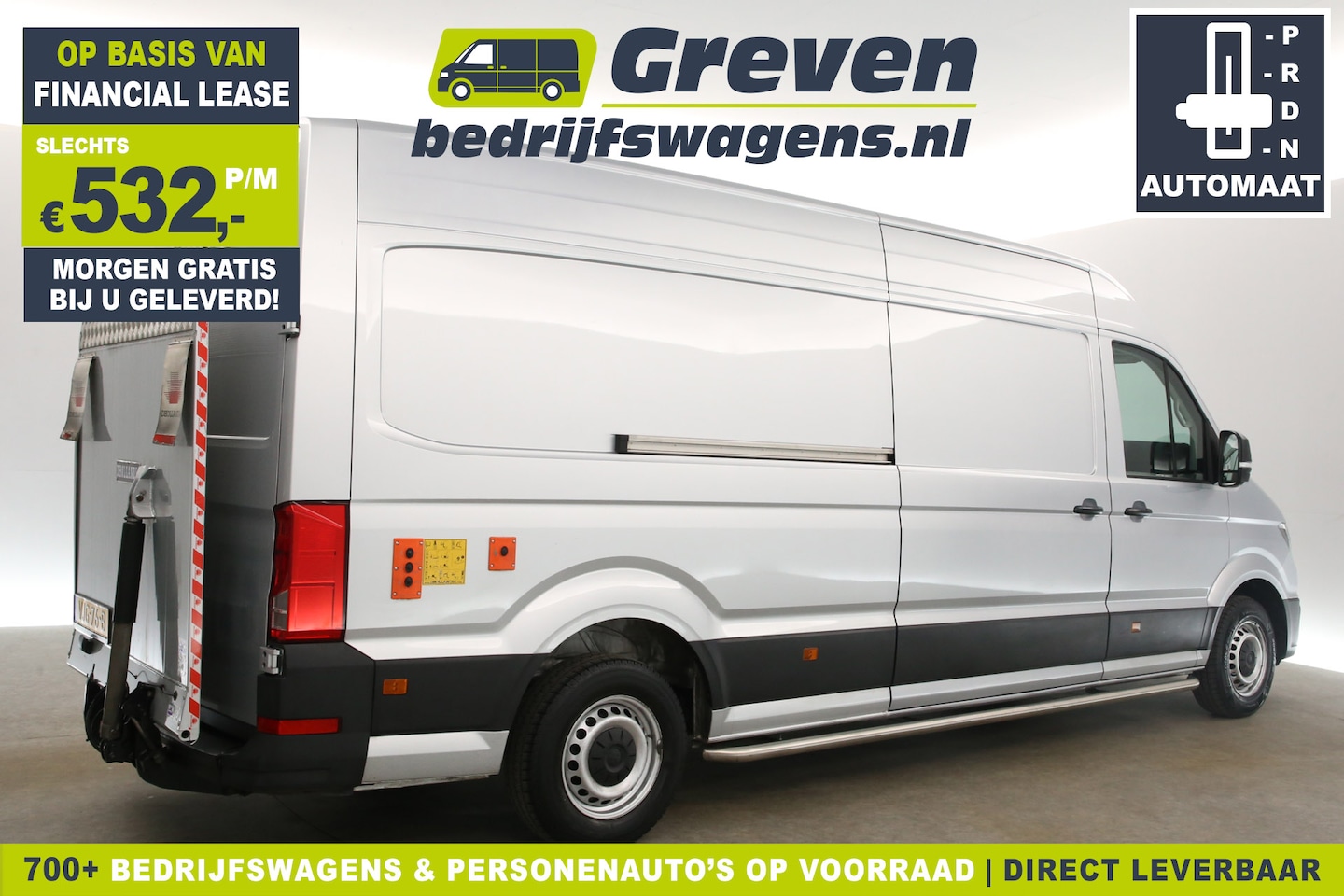 Volkswagen Crafter - 35 2.0 TDI L4H3 DSG Automaat 141PK DHollandia Laadklep Airco Carplay Camera Cruise Navigat - AutoWereld.nl