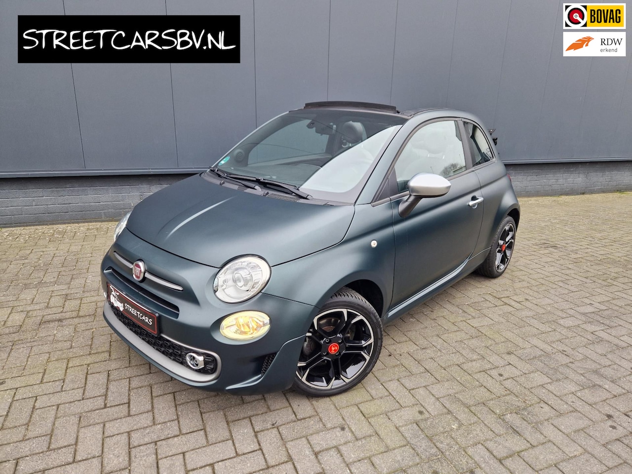 Fiat 500 C - 0.9 TwinAir Turbo Lounge /Carplay /Verde Opaco - AutoWereld.nl