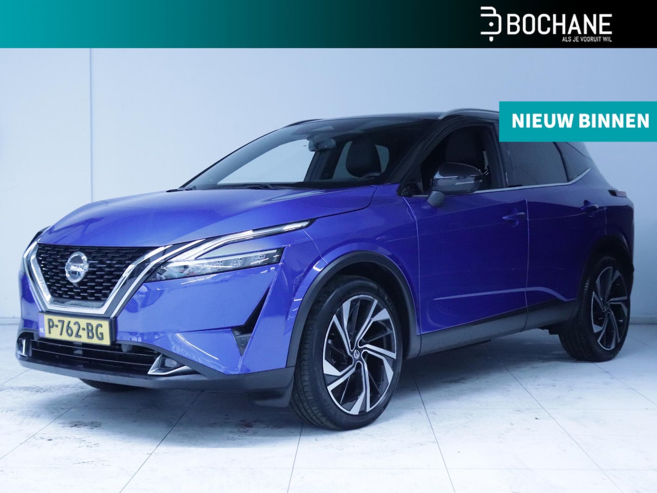 Nissan Qashqai - 1.3 MHEV Xtronic Tekna Plus Leder/Stoel/stuurverwarming/Panoramadak - AutoWereld.nl